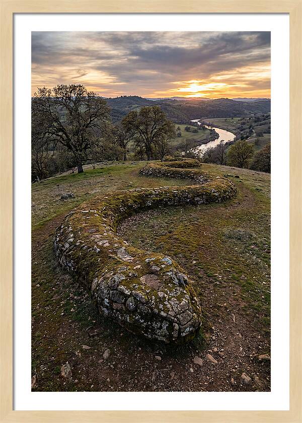 Serpent Mound At Sunset