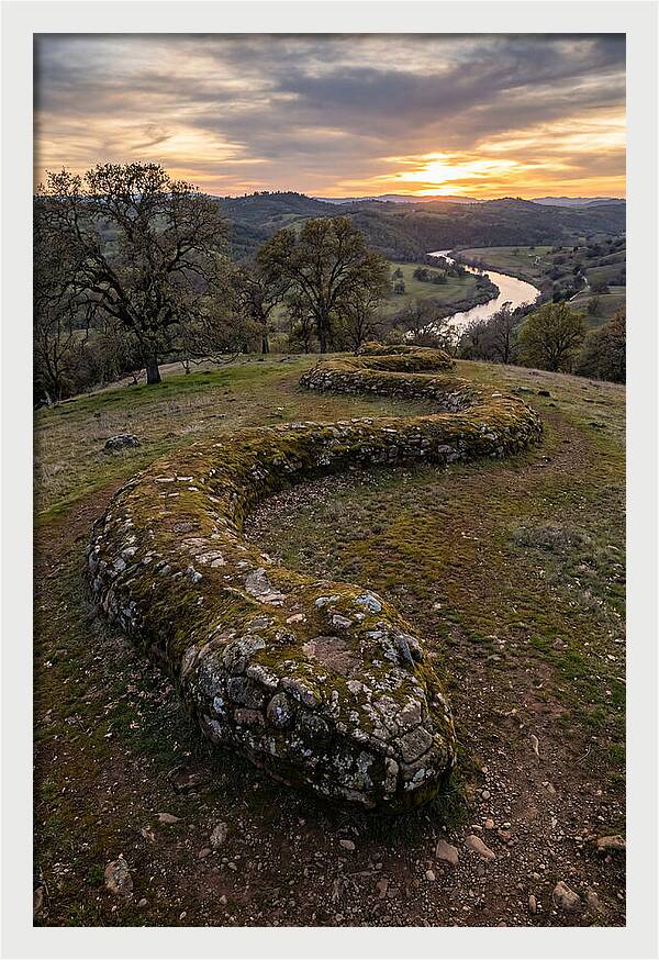Serpent Mound At Sunset