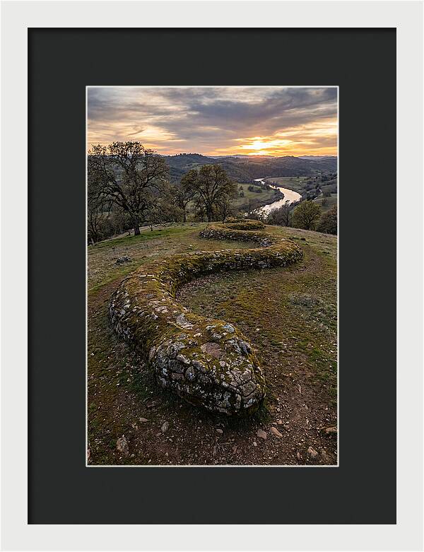 Serpent Mound At Sunset