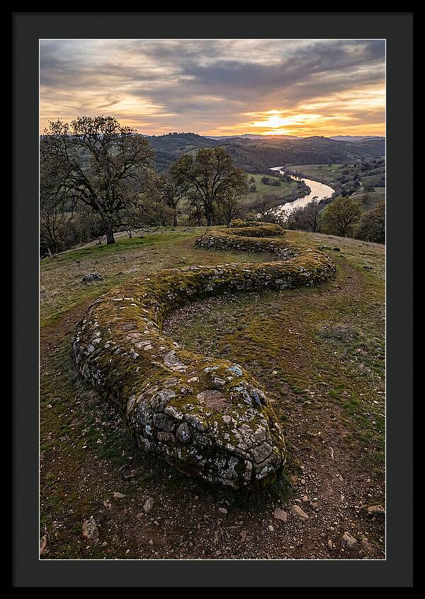 Serpent Mound At Sunset