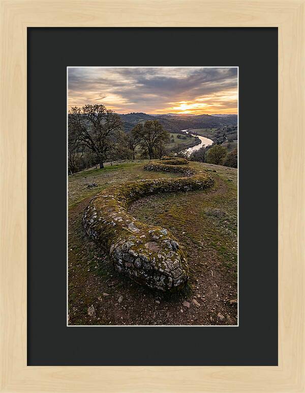 Serpent Mound At Sunset