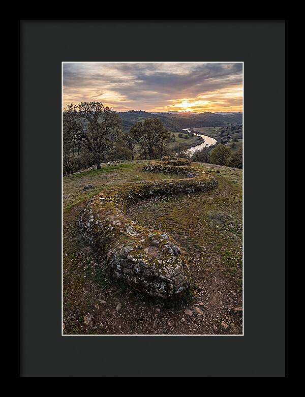 Serpent Mound At Sunset