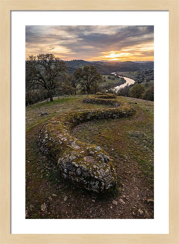 Serpent Mound At Sunset