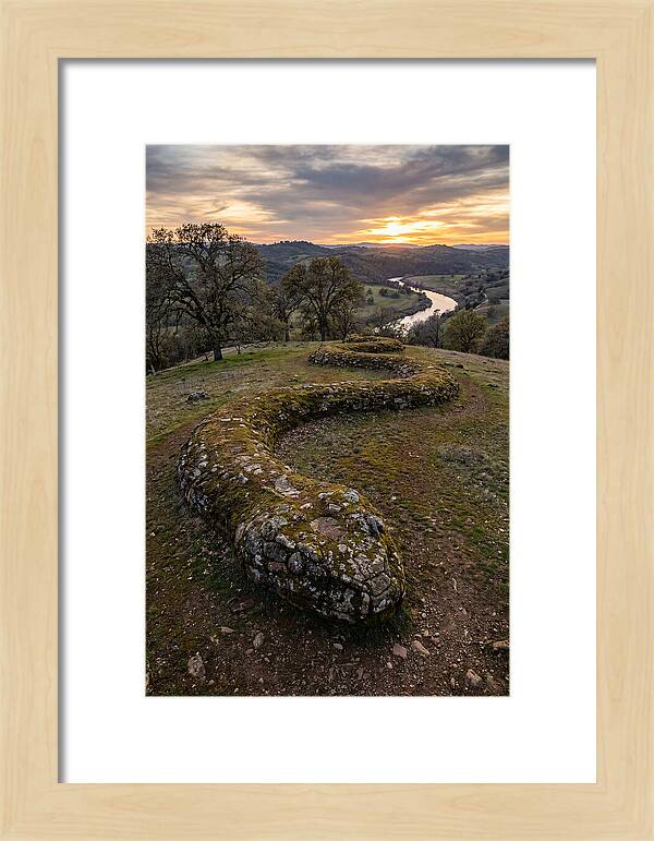 Serpent Mound At Sunset