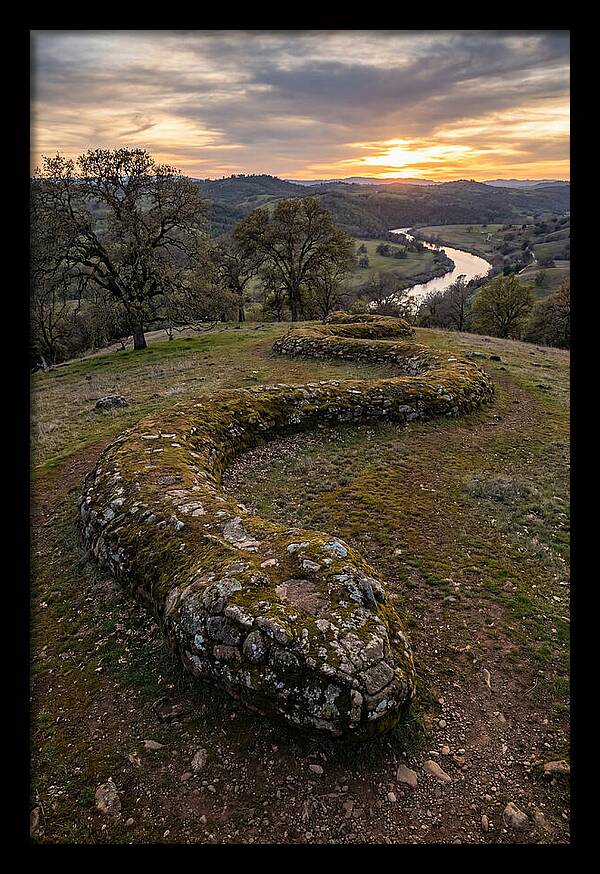 Serpent Mound At Sunset