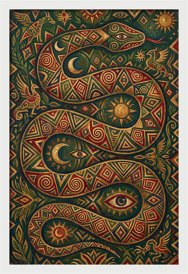 Serpent Of Mystical Patterns
