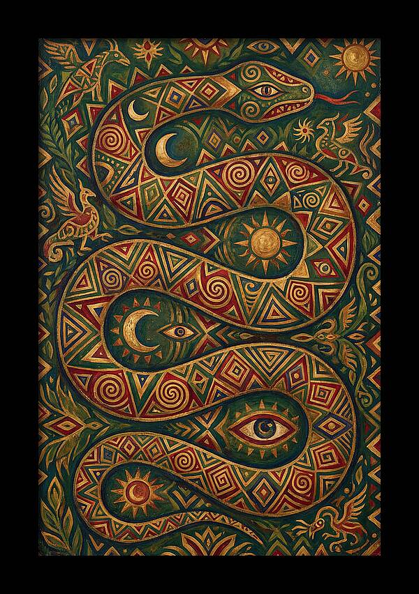 Serpent Of Mystical Patterns