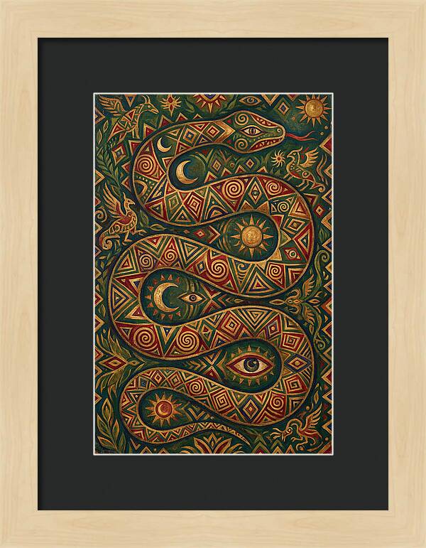 Serpent Of Mystical Patterns