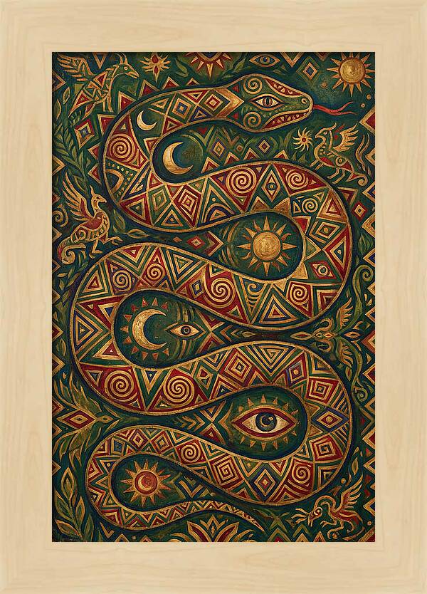 Serpent Of Mystical Patterns