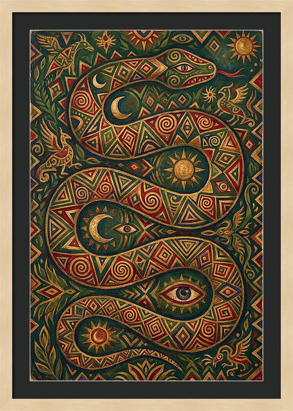 Serpent Of Mystical Patterns