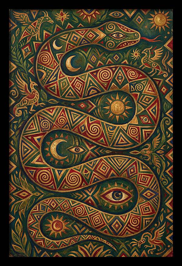 Serpent Of Mystical Patterns