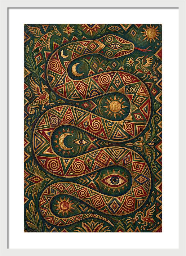 Serpent Of Mystical Patterns