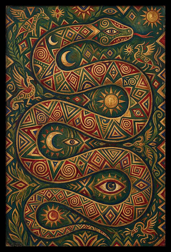 Serpent Of Mystical Patterns