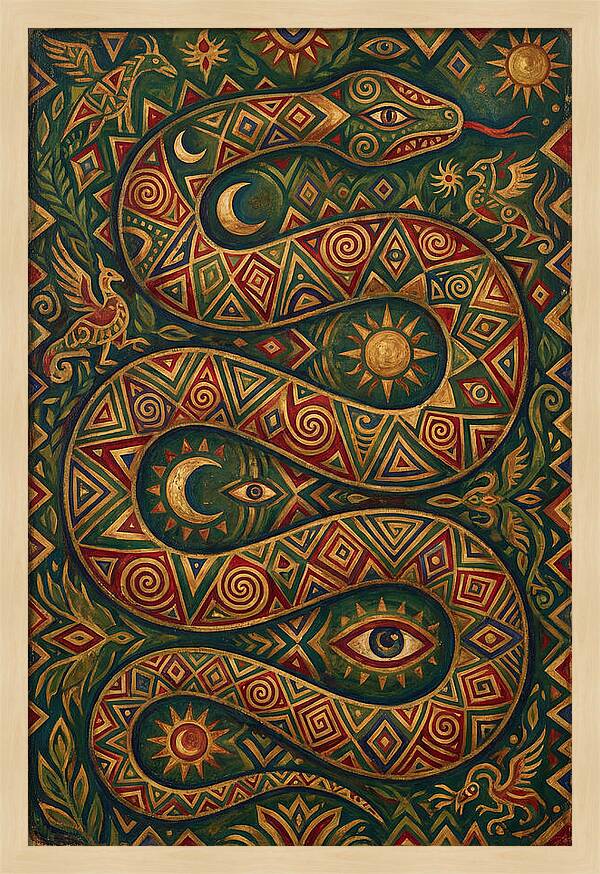 Serpent Of Mystical Patterns