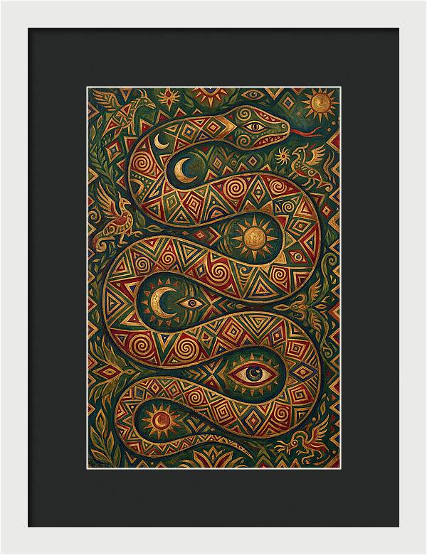 Serpent Of Mystical Patterns
