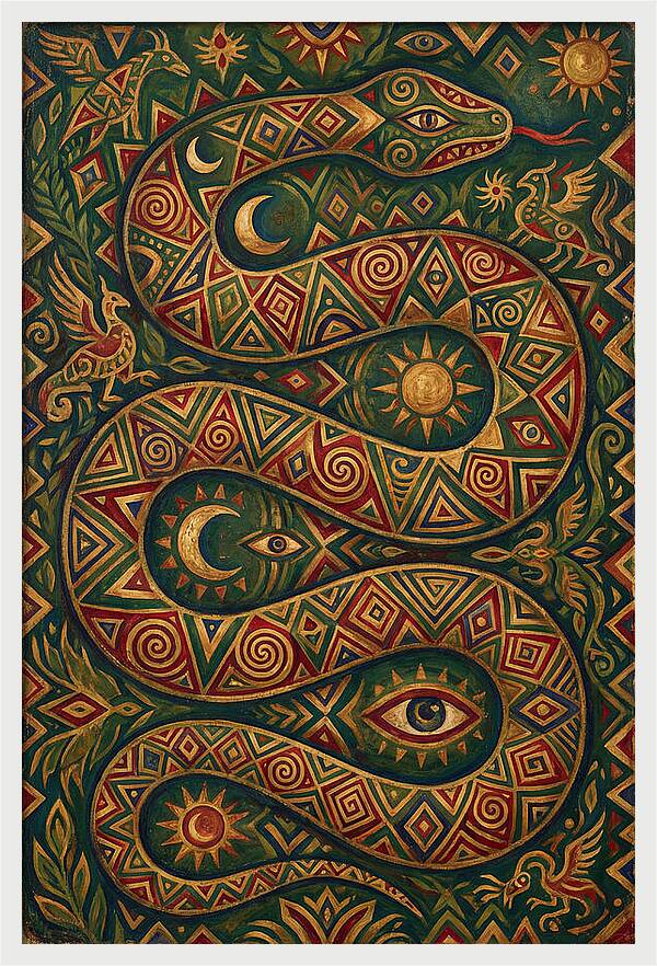 Serpent Of Mystical Patterns