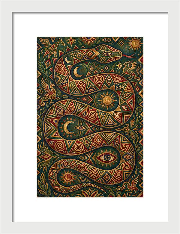 Serpent Of Mystical Patterns