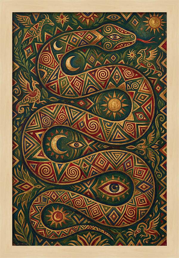 Serpent Of Mystical Patterns