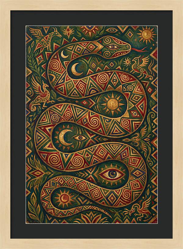 Serpent Of Mystical Patterns