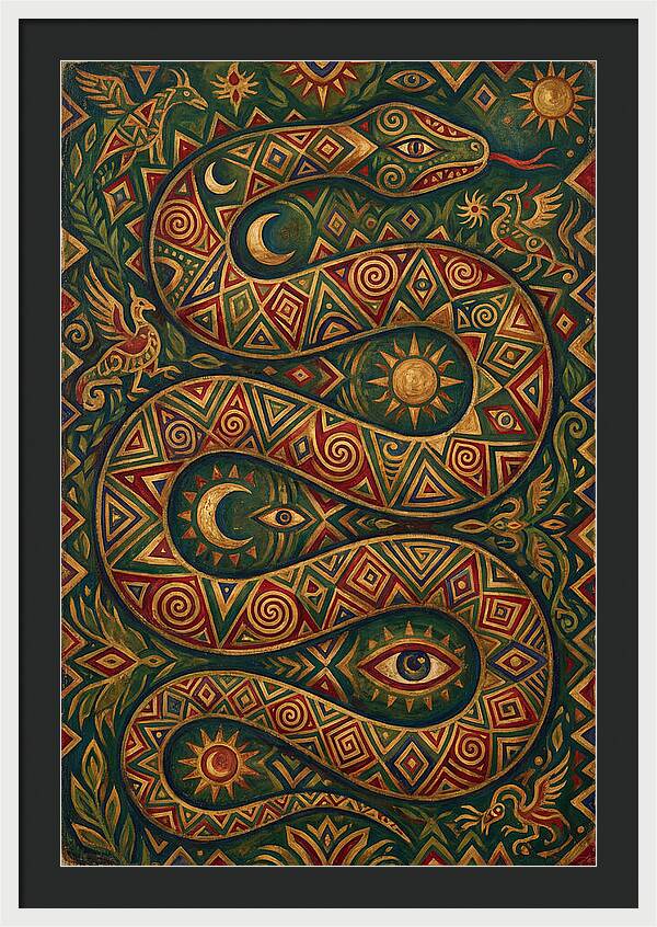 Serpent Of Mystical Patterns