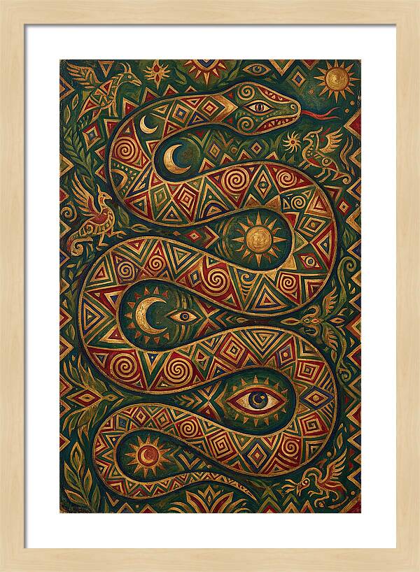 Serpent Of Mystical Patterns
