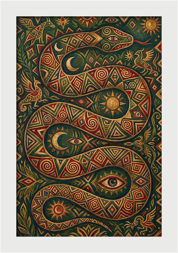 Serpent Of Mystical Patterns