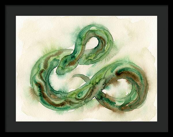 Serpentine Elegance In Watercolor