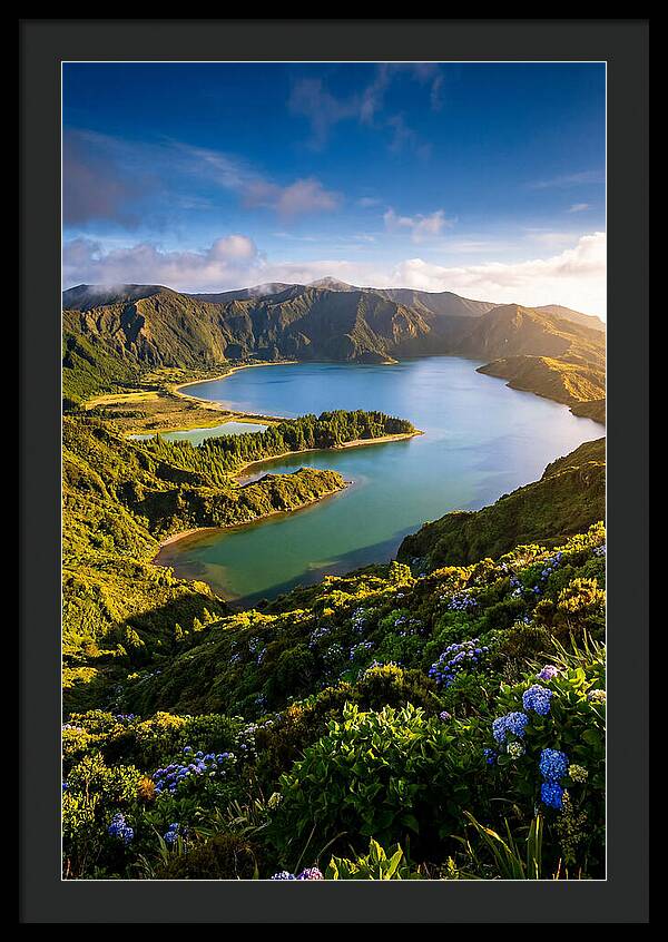 Sete Cidades Twin Lakes At Golden Hour