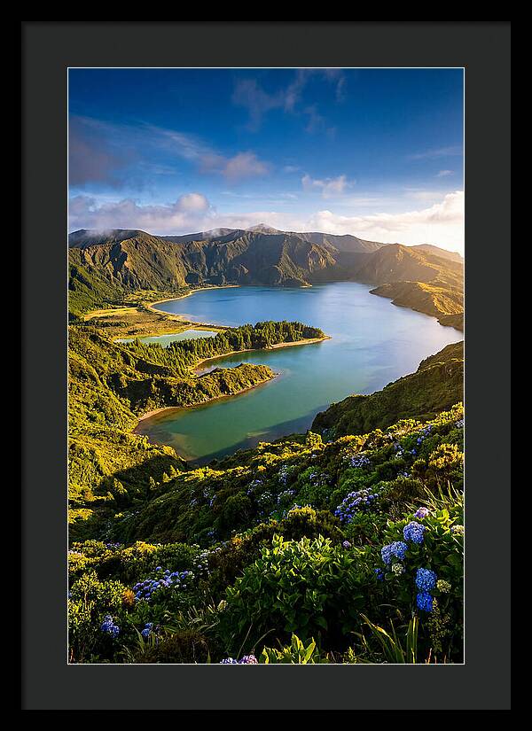 Sete Cidades Twin Lakes At Golden Hour