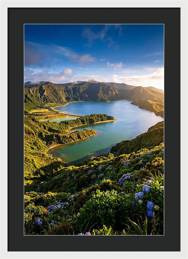 Sete Cidades Twin Lakes At Golden Hour