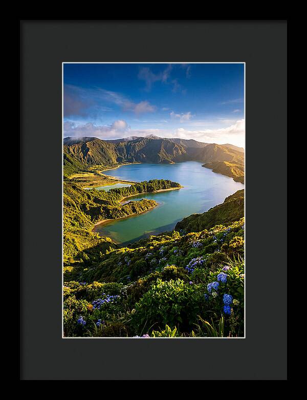 Sete Cidades Twin Lakes At Golden Hour