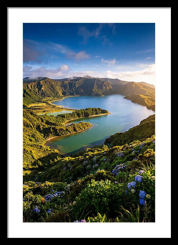 Sete Cidades Twin Lakes At Golden Hour