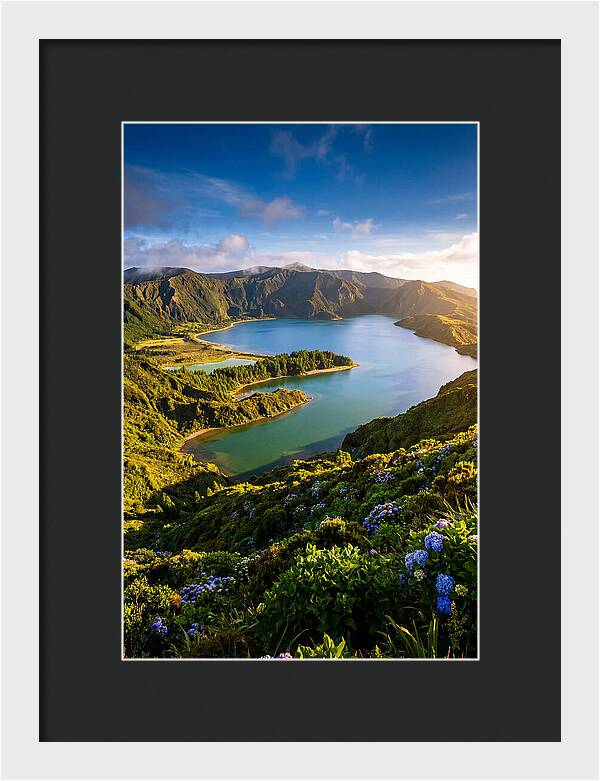 Sete Cidades Twin Lakes At Golden Hour