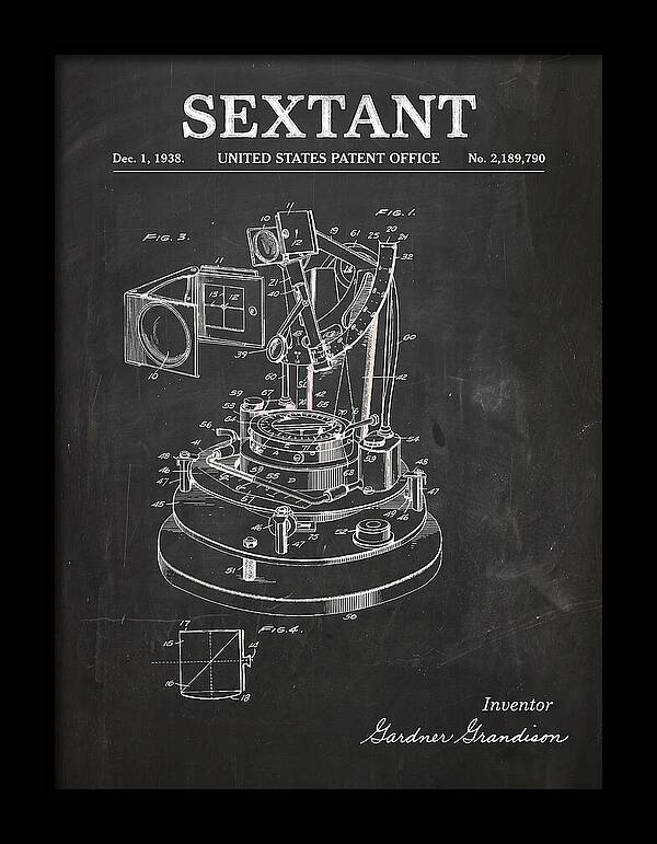 Sextant Chalkboard Patent Us2189790