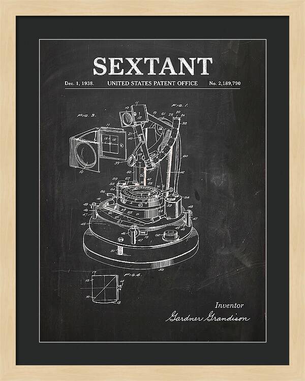 Sextant Chalkboard Patent Us2189790