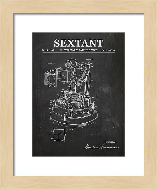 Sextant Chalkboard Patent Us2189790