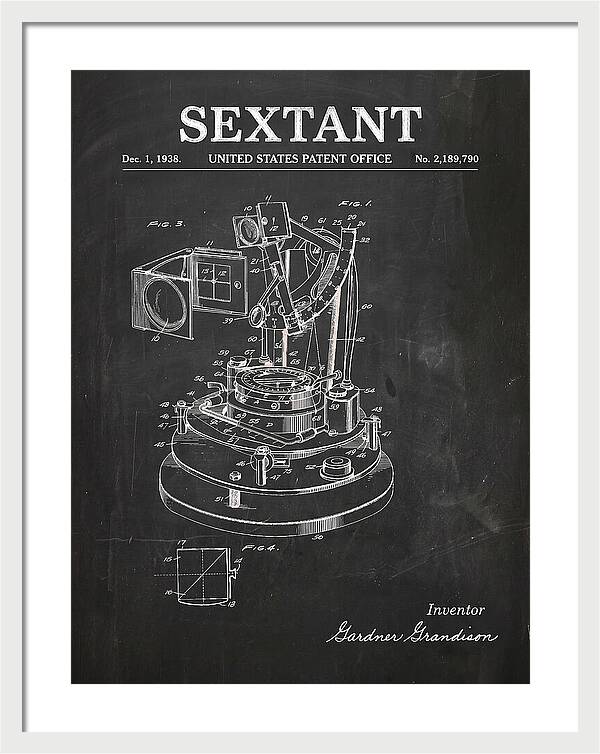 Sextant Chalkboard Patent Us2189790