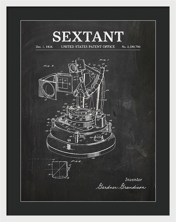 Sextant Chalkboard Patent Us2189790