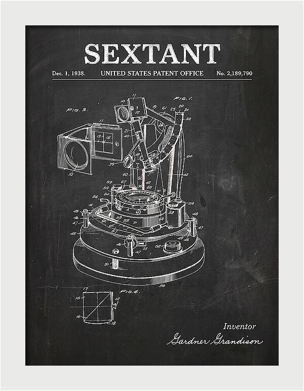 Sextant Chalkboard Patent Us2189790