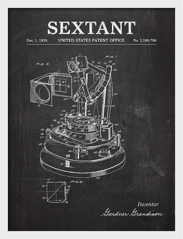 Sextant Chalkboard Patent Us2189790