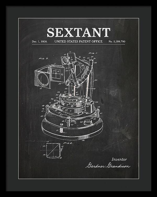 Sextant Chalkboard Patent Us2189790