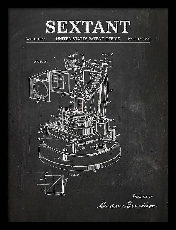 Sextant Chalkboard Patent Us2189790