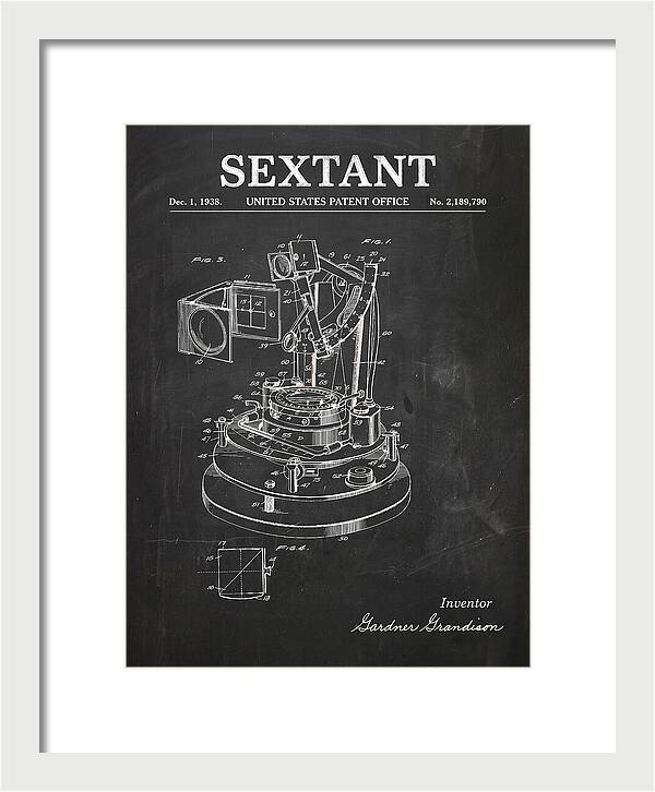 Sextant Chalkboard Patent Us2189790