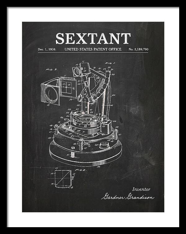 Sextant Chalkboard Patent Us2189790