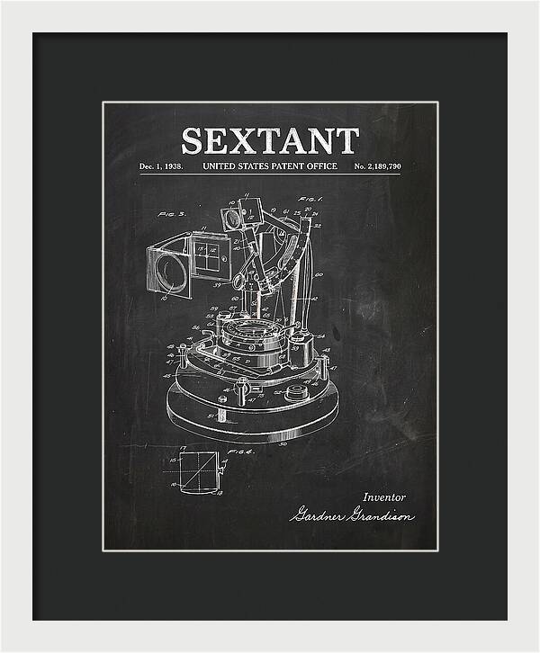 Sextant Chalkboard Patent Us2189790