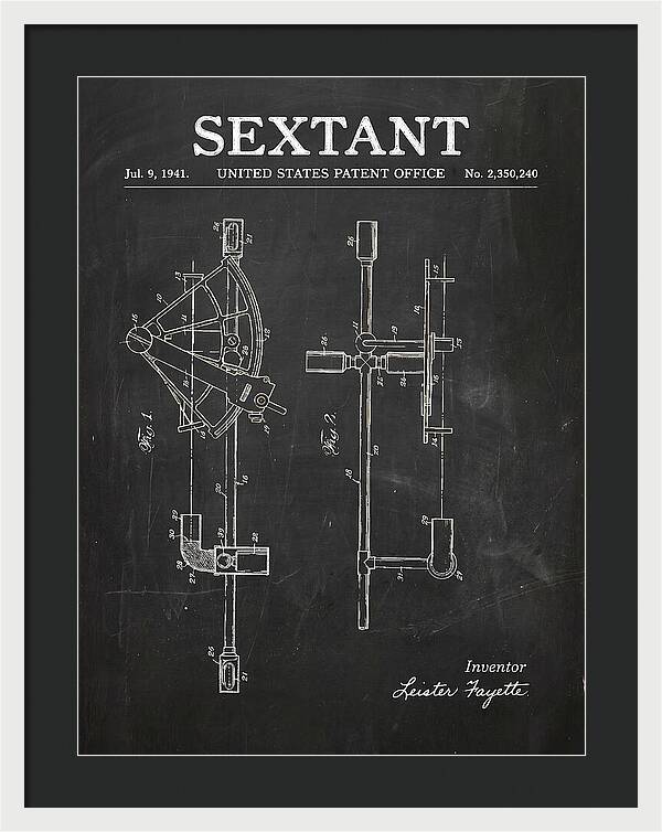 Sextant Chalkboard Patent Us2350240