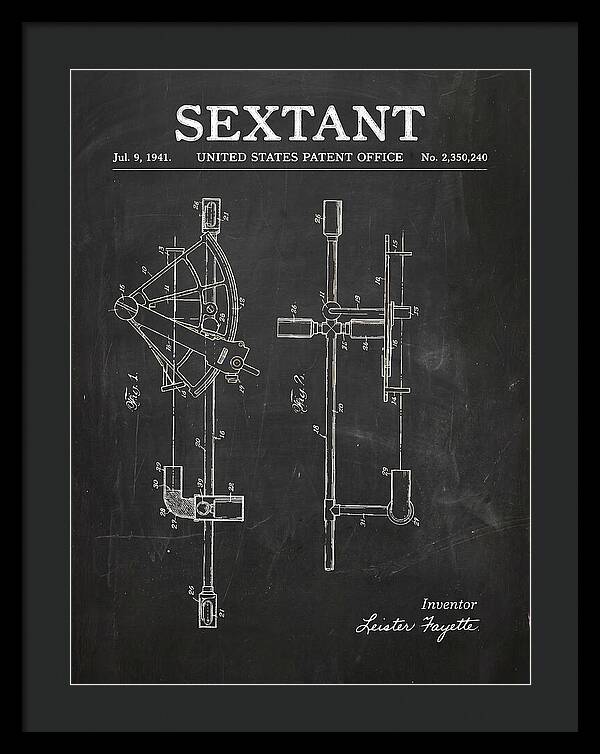 Sextant Chalkboard Patent Us2350240