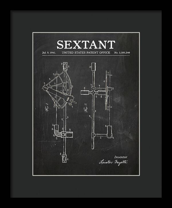 Sextant Chalkboard Patent Us2350240