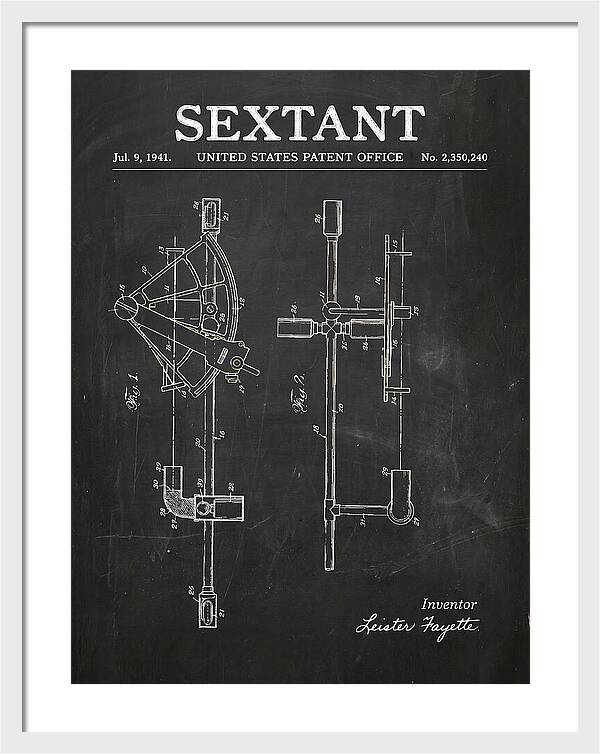 Sextant Chalkboard Patent Us2350240