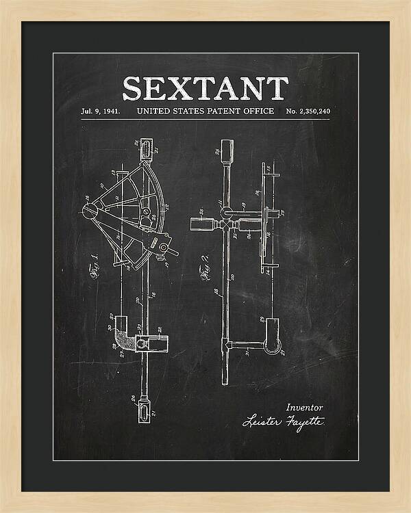Sextant Chalkboard Patent Us2350240